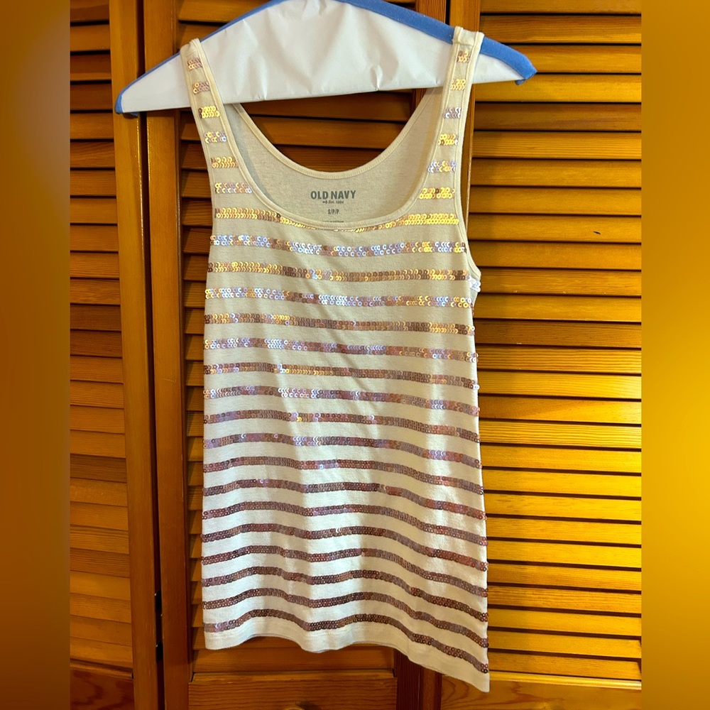 Old navy sequin tank top